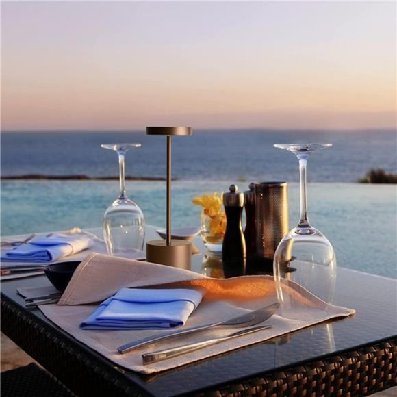 2 Pack Cordless LED Table Lamp, Rechargeable Desk Lamps( Brown) - Picture 4 of 7